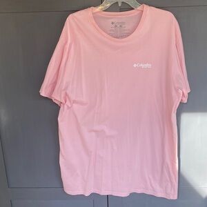 Columbia Men's Light Pink Short Sleeve Tee xxl